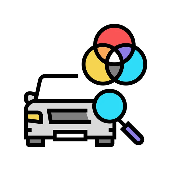 Renk eşleşen renk ikonu vektör illüstrasyonu — Stok Vektör