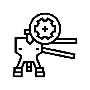 çerçeve düzleştirici çizgi vektör çizimi