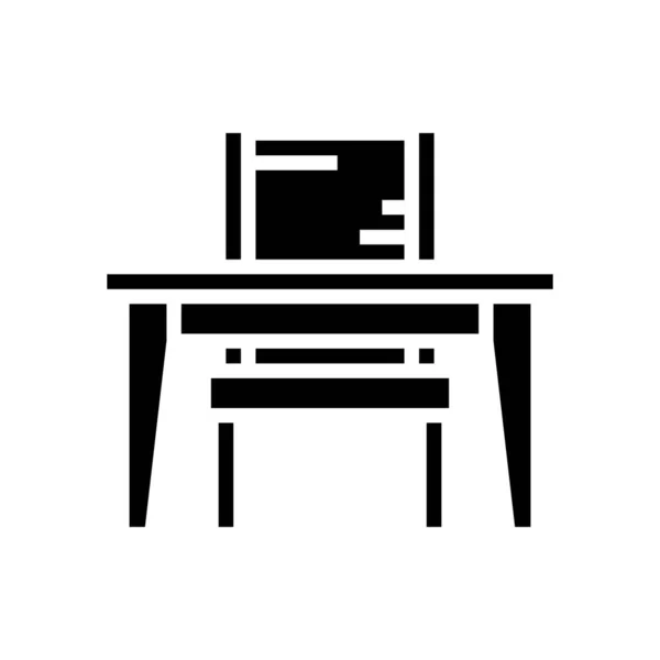 Studium der Kindergarten-Glyphen-Icon-Vektor-Illustration — Stockvektor