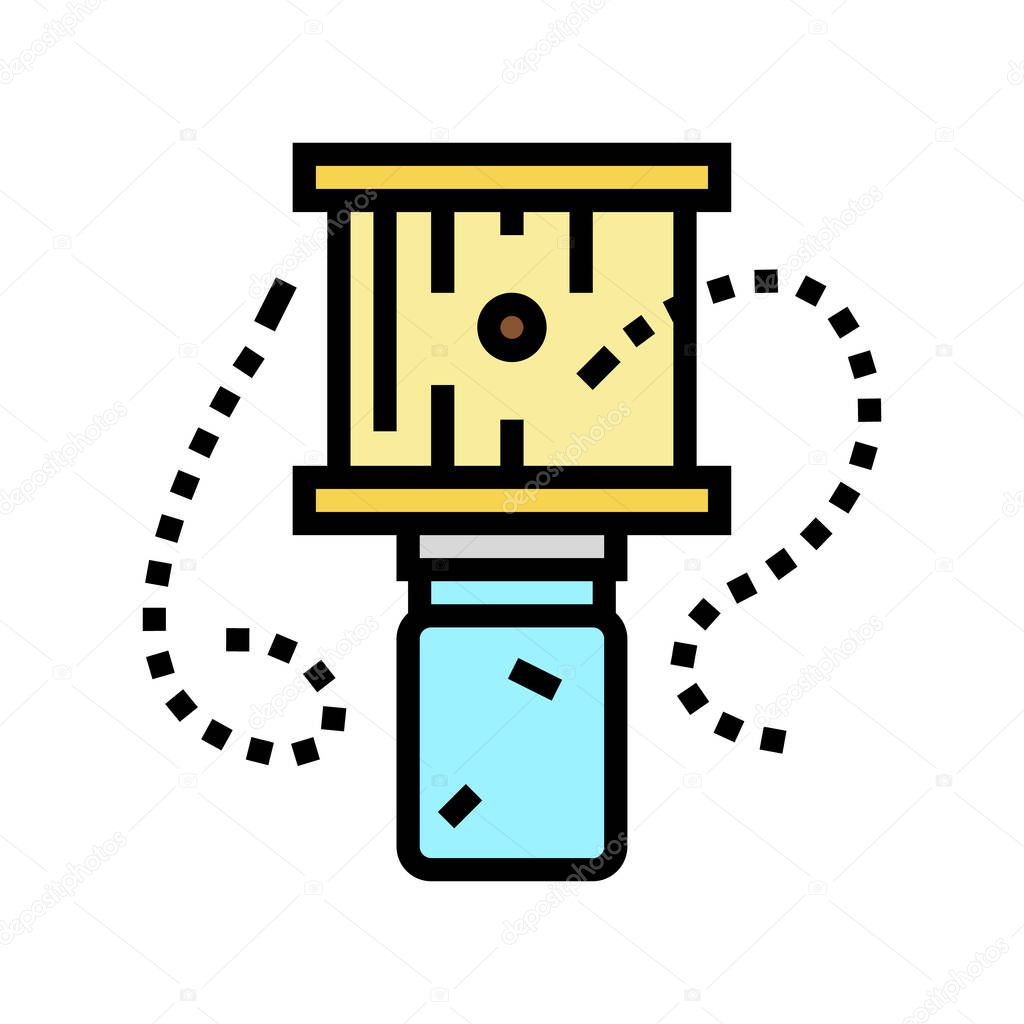 bee trap beekeeping color icon vector illustration