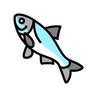 bighead sazan balığı renk vektör illüstrasyonu