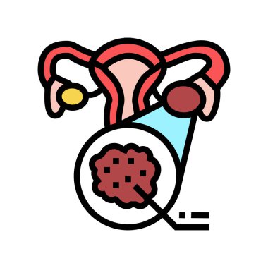 polisistik yumurtalık sendromu endokrinoloji renk ikonu çizimi