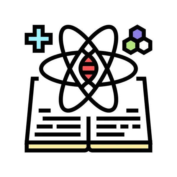 Nauka i medycyna historia kolor ikona wektor ilustracja — Wektor stockowy