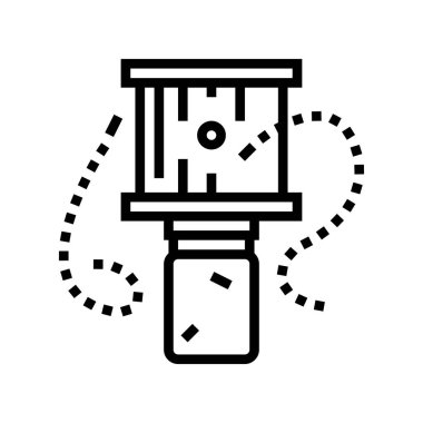 Arı kapanı arıcılık hattı ikon vektör çizimi