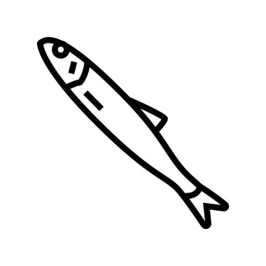 Japon ançüez çizgisi ikon vektör çizimi