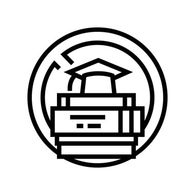 eğitim eksikliği sosyal problem çizgisi vektör illüstrasyonuName