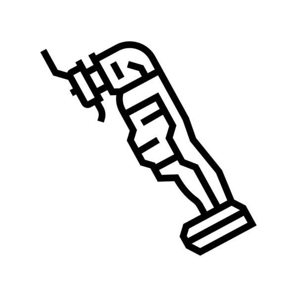 Oszillierende Werkzeuglinie Icon Vektor Illustration — Stockvektor
