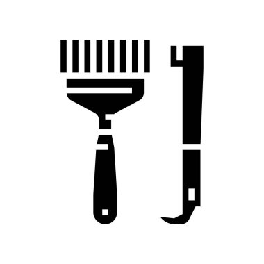 el araçları arıcılık simge vektör illüstrasyonu