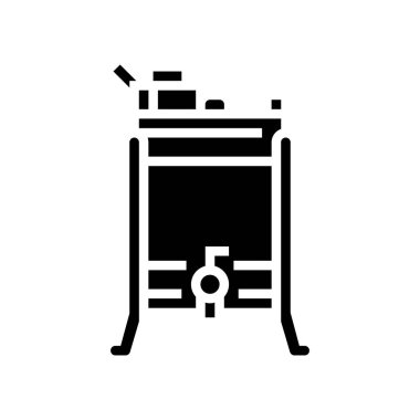 bal sökücü arıcılık simge vektör çizimi