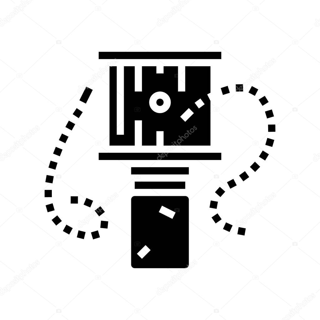 bee trap beekeeping glyph icon vector illustration