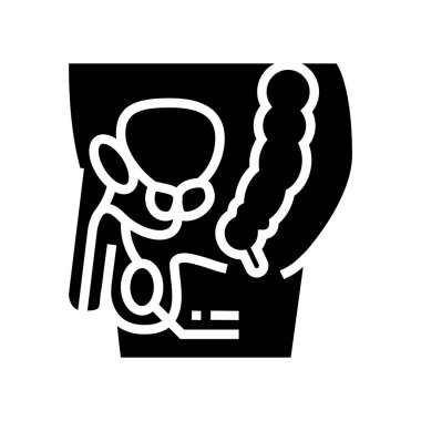 teses endokrinoloji sembolü vektör illüstrasyonu