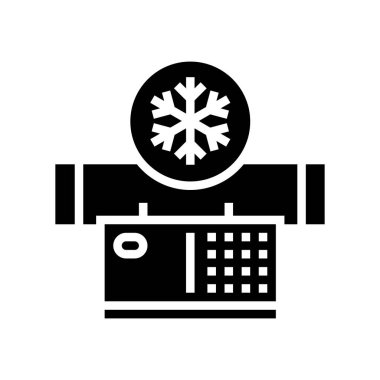 Hava arındırma sembolü vektörü. Hava arındırma işareti. izole edilmiş çizgi simgesi siyah illüstrasyon