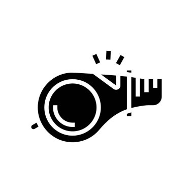 düdük aksesuarı simge vektör illüstrasyonu