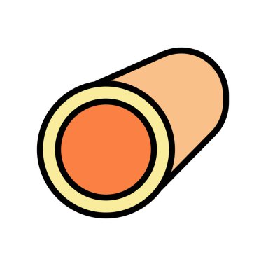 boru metal profil renk vektör illüstrasyonu