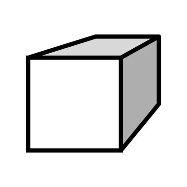 kare metal profil renk vektör illüstrasyonu