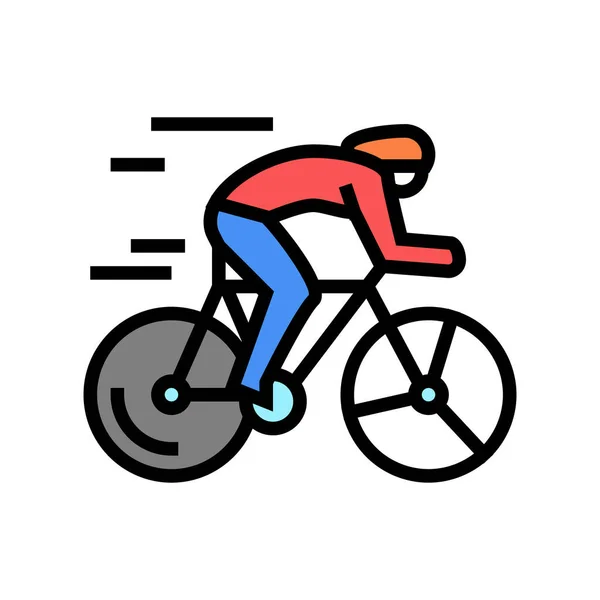 Векторная иллюстрация значка велосипедного спорта — стоковый вектор