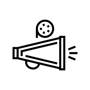 megafon direktörü simge çizimi