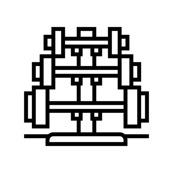 Иллюстрация вектора иконок штанги — стоковый вектор