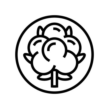 Pamuk elbise çamaşır ipi ikon vektör çizimi