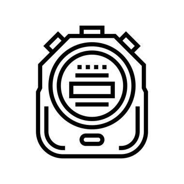 Kronometre aygıtı satır vektör çizimi