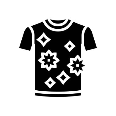 Yıkanmış t-shirt sembol vektör çizimi