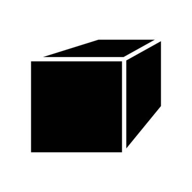 Kare metal profil sembolü vektör illüstrasyonu