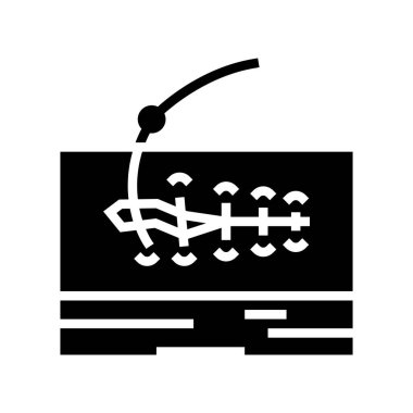 Dikiş yaraları sembol vektör illüstrasyonu