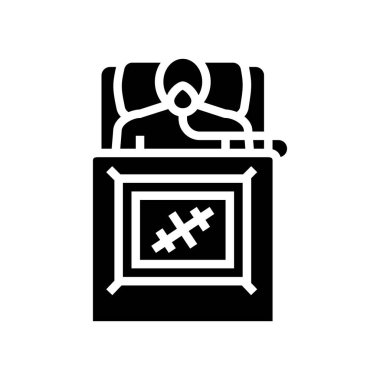 Hasta cerrahisi sembolü vektör çizimi