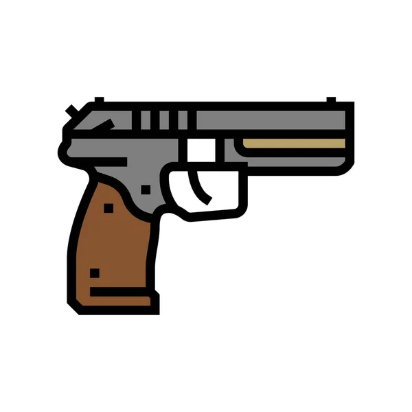 Arma arma color icono vector ilustración — Vector de stock