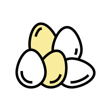 Yumurta tavuğu rengi vektör illüstrasyonu