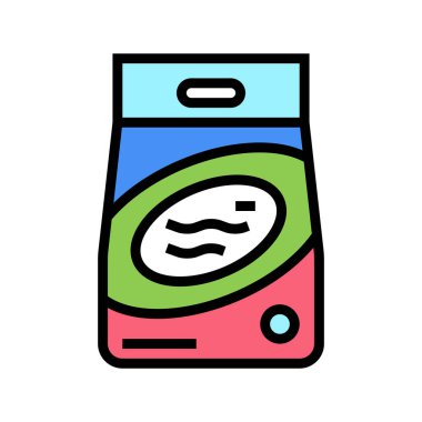 toz torbası renk ikonu vektör illüstrasyonu