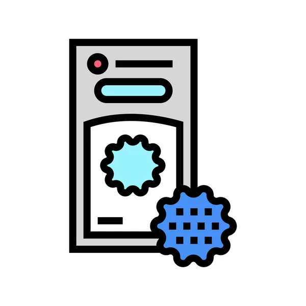 Lavandería bolas icono de color vector ilustración — Vector de stock