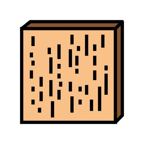 Compreg timbers kleur pictogram vector illustratie — Stockvector
