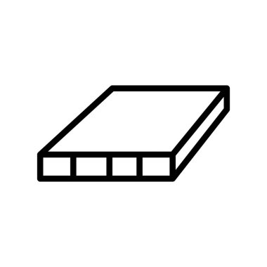 Floş kapı kepenkleri çizgi ikon vektör illüstrasyonu