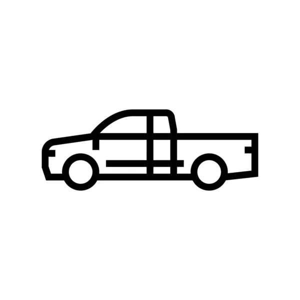 Truck auto lijn pictogram vector illustratie — Stockvector