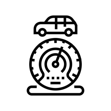 mil araç gereçleri çizgisi vektör çizimi