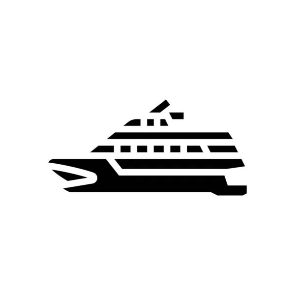Katamarán hajó rajza ikon vektor illusztráció — Stock Vector