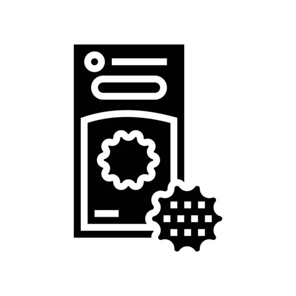 Boules de lessive icône glyphe vecteur illustration — Image vectorielle