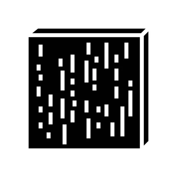 Umfassende Hölzer Glyphen-Symbol-Vektor-Illustration — Stockvektor