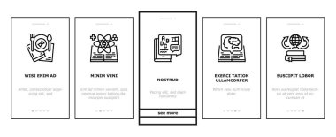 Geçmiş Öğrenme Eğitimi Dersi Bindirme Simgeleri Vektörü Ayarla