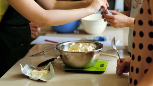 Palestra sobre culinária master class — Vídeo de Stock