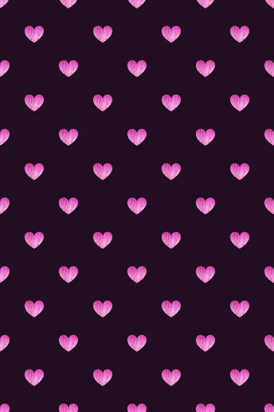 Seamless pattern with hearts on background — Stock Photo, Image