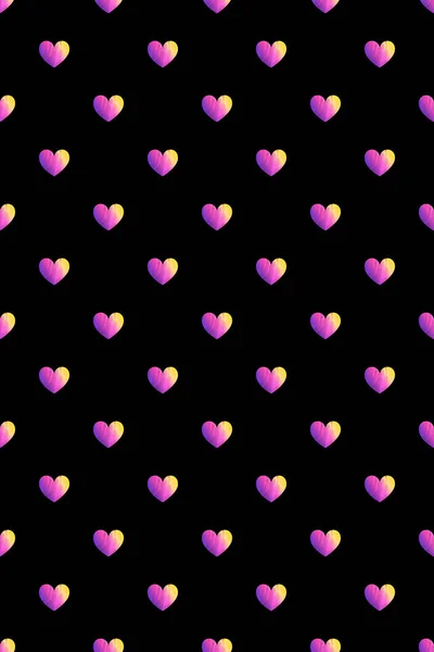 Seamless pattern with hearts on background — Stock Photo, Image