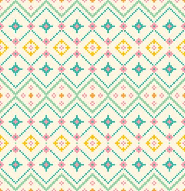 Kusursuz dantel desenli folklorik çiçek süsü.