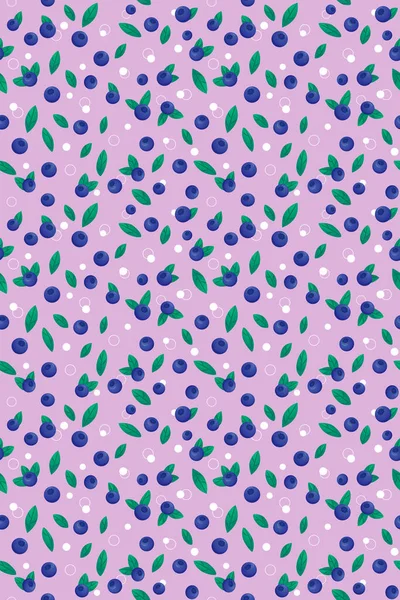 淡淡的淡紫色背景上 绿叶和白色气泡的无缝图案 印刷品 背景图 纺织品 包装纸 剪贴簿的库存图解 — 图库照片