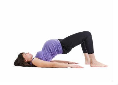 hamile kadın fitness konusunda devreye girer