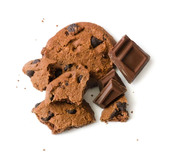 Cookies met crumb en chocolade — Stockfoto