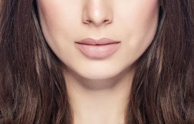 kadın yüzü bir parçası.