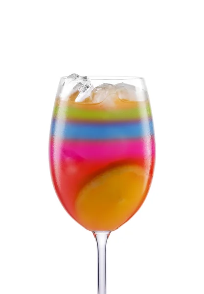 Tropical cocktail over white. — Stock Photo, Image