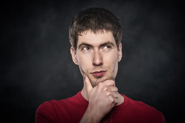 Jonge man denken. — Stockfoto